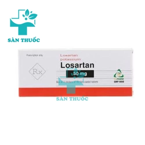 Losartan 50mg TV.Pharm - Thuốc điều trị tăng huyết áp dạng uống